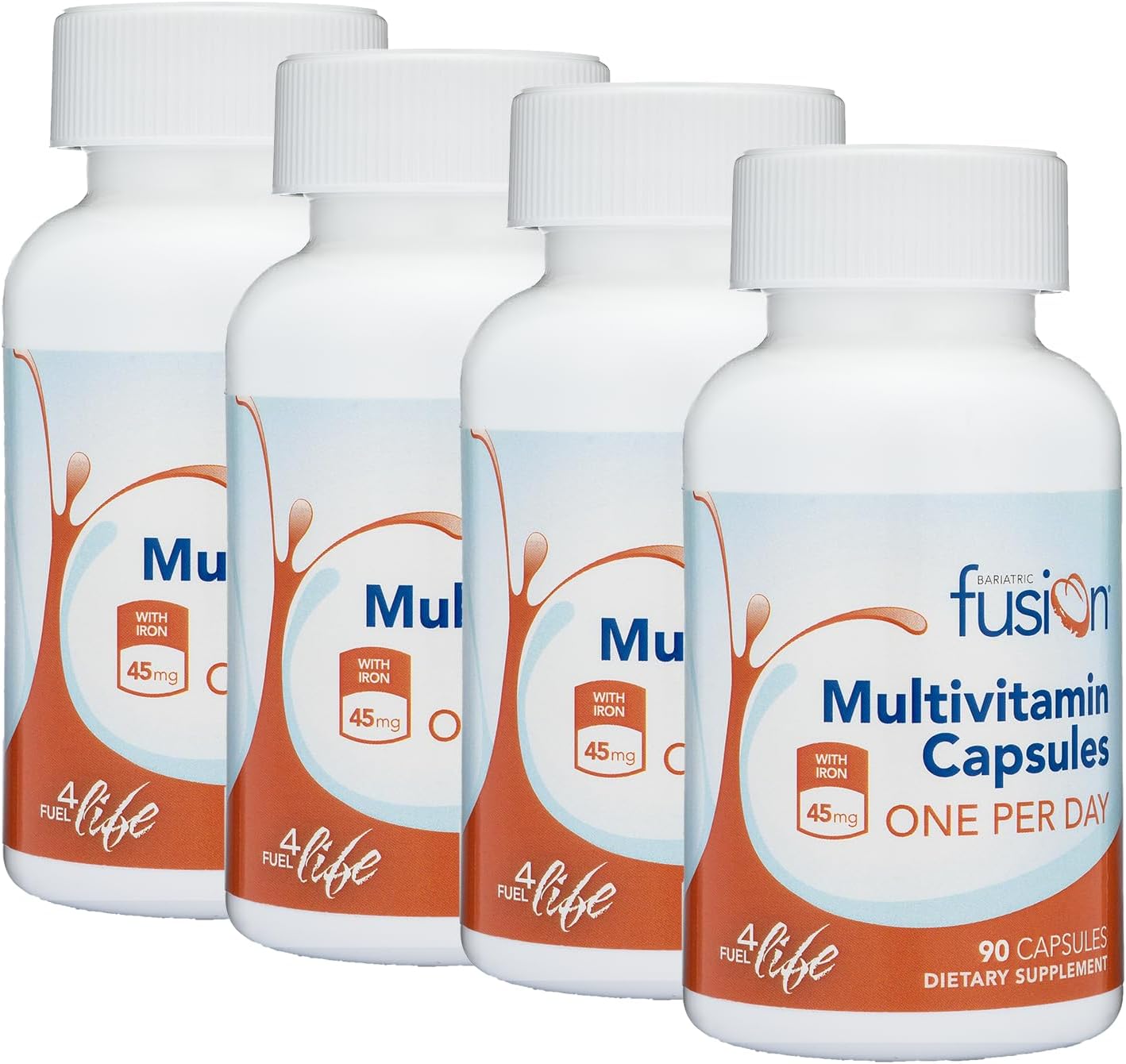 360 Count Bariatric Fusion One Per Day Multivitamin with Iron for Gastric Bypass & Sleeve Patients - Easy to Swallow Capsules - 1 Year Supply