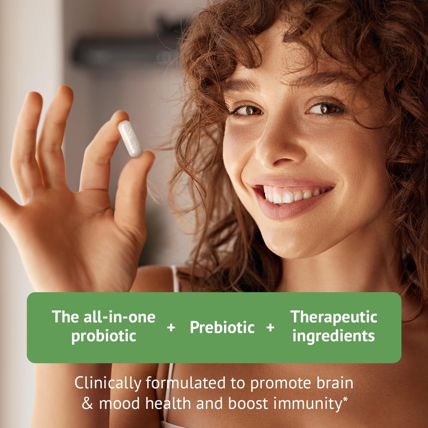 360 Count Clear Probiotics Brain Supplement with Lion’s Mane, Ginkgo Biloba, Probiotic Strains for Memory, Focus, Mood & Cognitive Function - 6 Month Supply