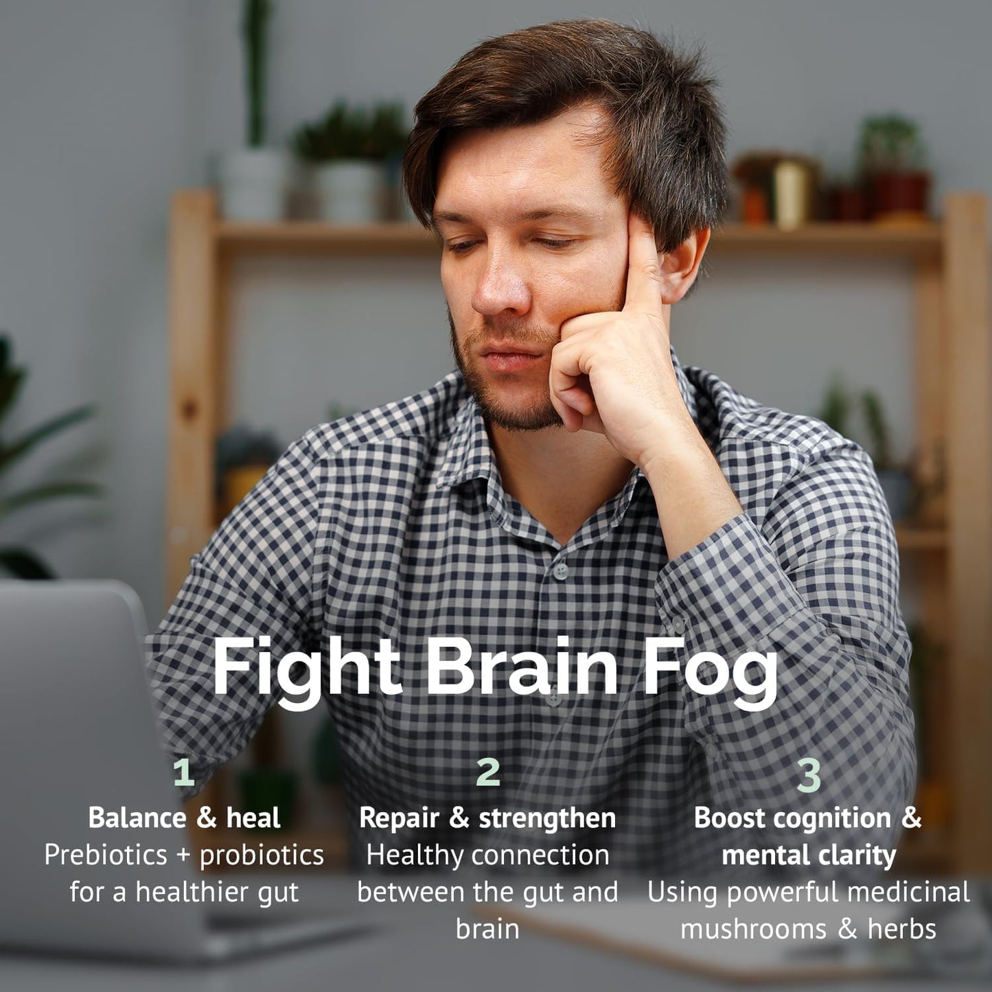 360 Count Clear Probiotics Brain Supplement with Lion’s Mane, Ginkgo Biloba, Probiotic Strains for Memory, Focus, Mood & Cognitive Function - 6 Month Supply