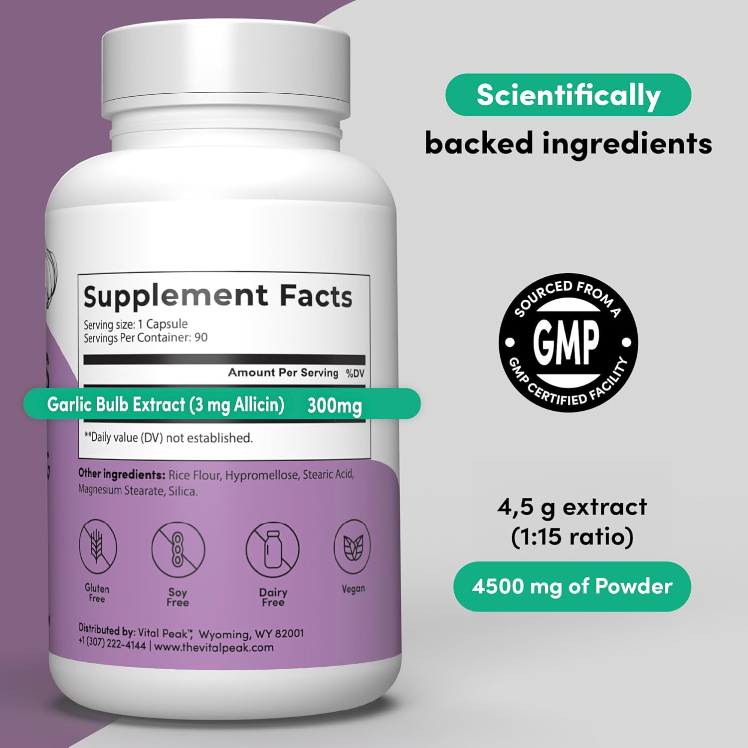 360 Liver Support and Peak Garlic Supplement Combo - Boost Immunity and Detoxify Liver