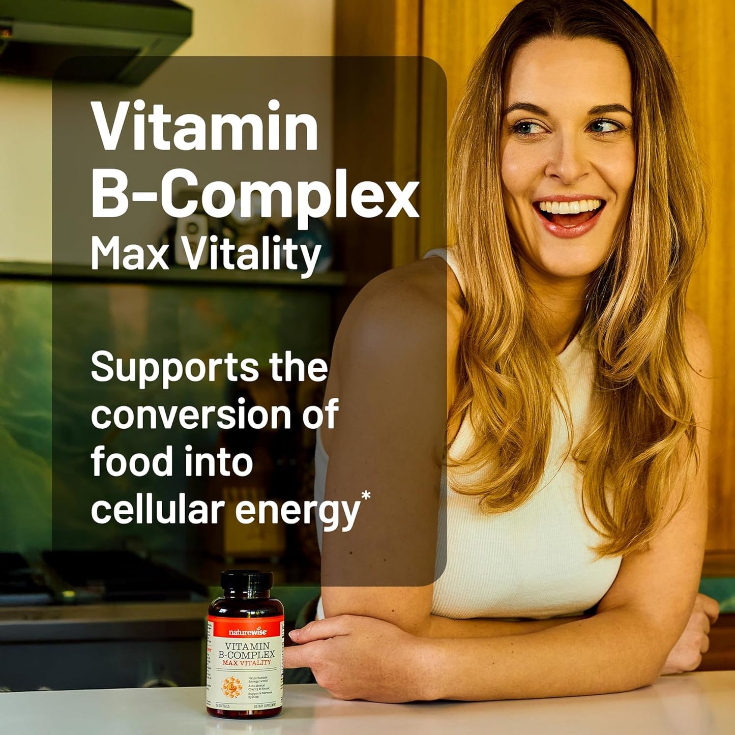 360 Softgels NatureWise Vitamin B Complex for Women and Men with Folic Acid, Biotin, B1, B2, B3, B6, B12 - Energy & Clarity Support - Non-GMO, Gluten & Dairy Free - 1-Year Supply - BoostGo Australia