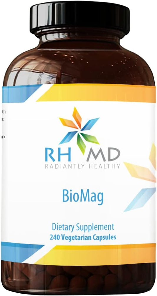 360mg Chelated Magnesium Supplement for Energy, Bone Health, and Muscle Recovery - 240 Vegetarian Capsules - Highly Bioavailable