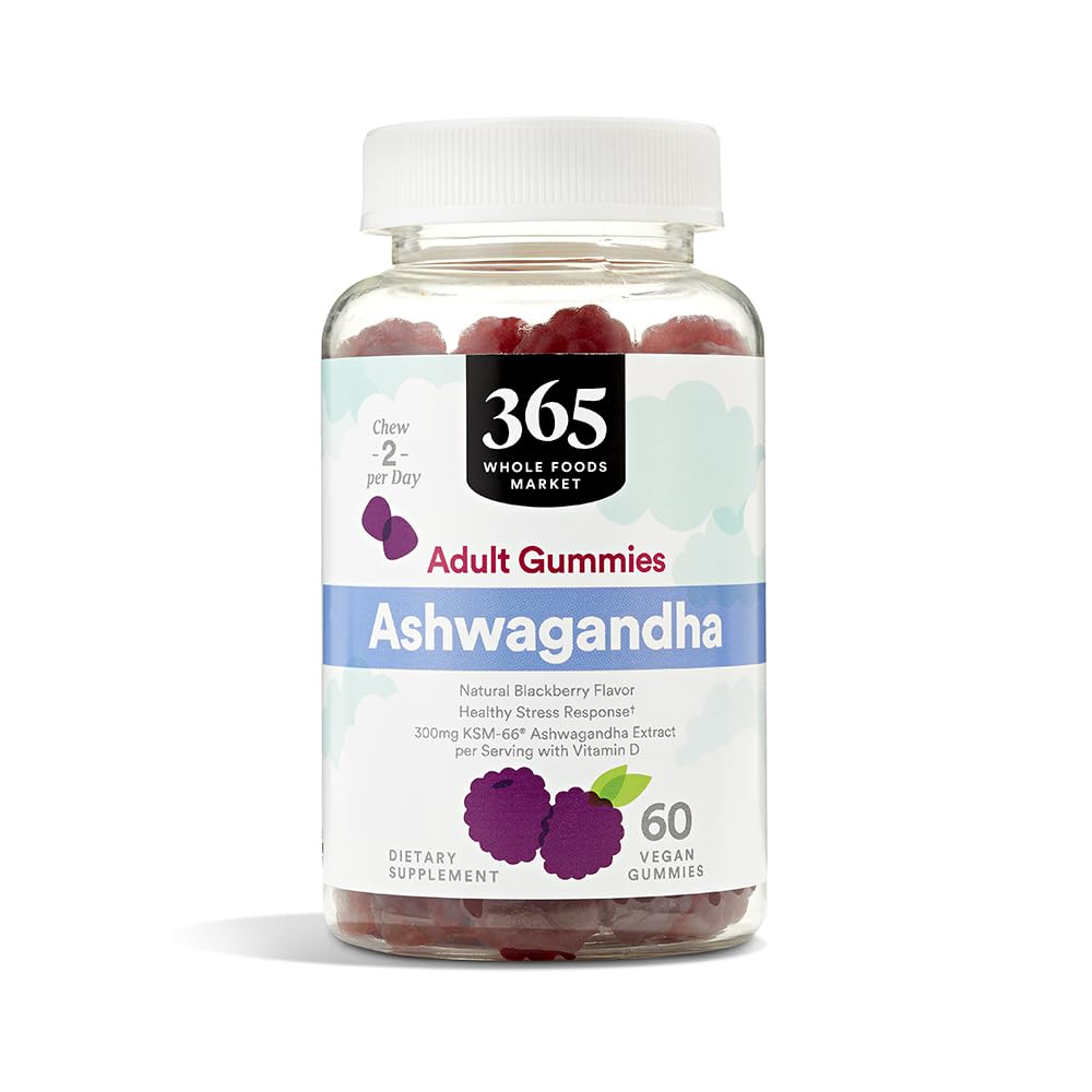 365 By Whole Foods Market Ashwagandha Gummies - 60 Count Bottle