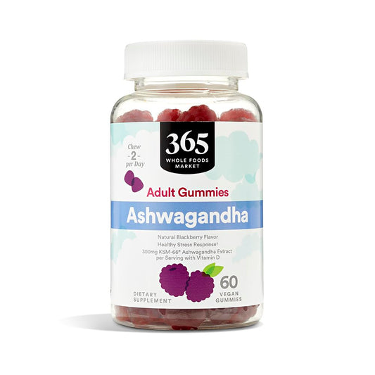 365 By Whole Foods Market Ashwagandha Gummies - 60 Count Bottle