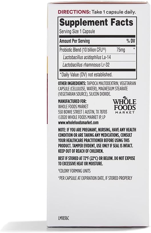 365 by Whole Foods Market Probiotic Womens 10 Billion CFU Supplement - 30 Count Bottle
