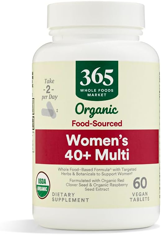 365 by Whole Foods Market Women's 40 Plus Food Cultured Multivitamin, 60 Count