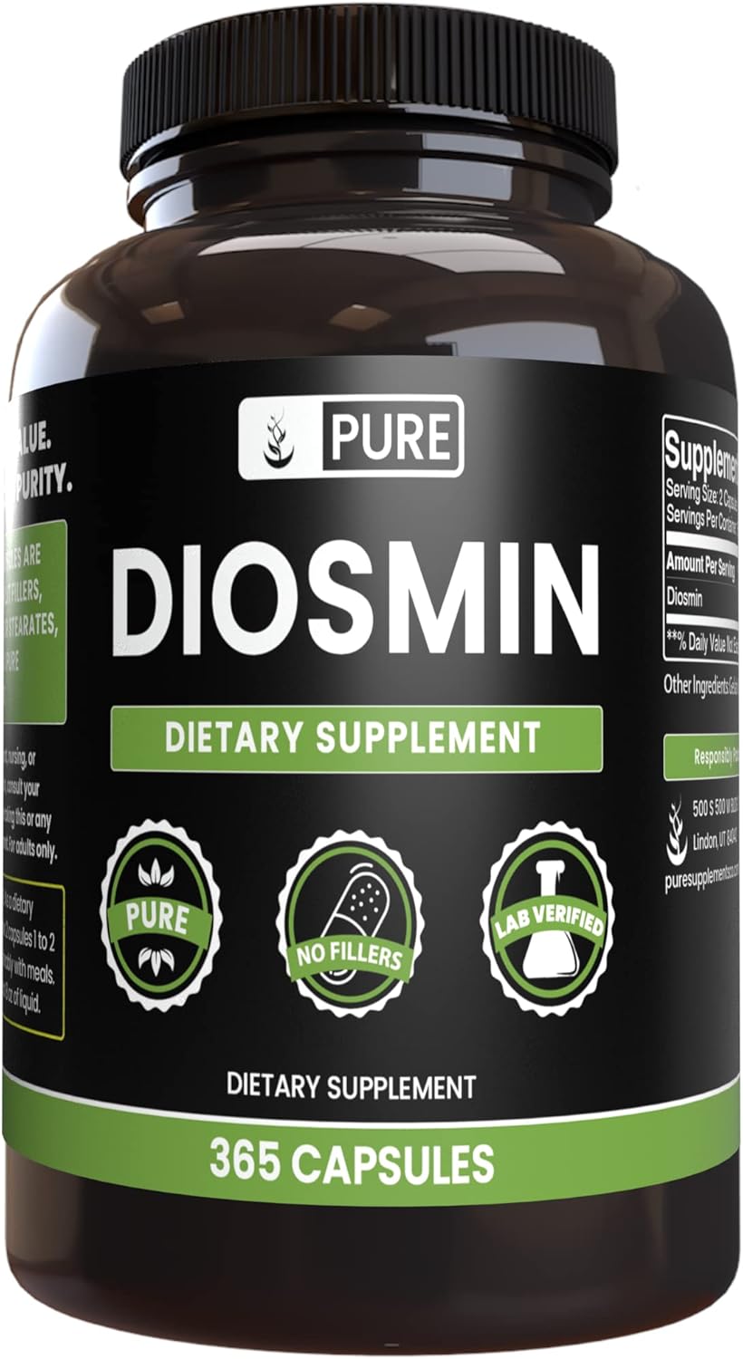 365 Capsules of Pure Diosmin and MSM Bundle - No Fillers, Always Original Ingredients