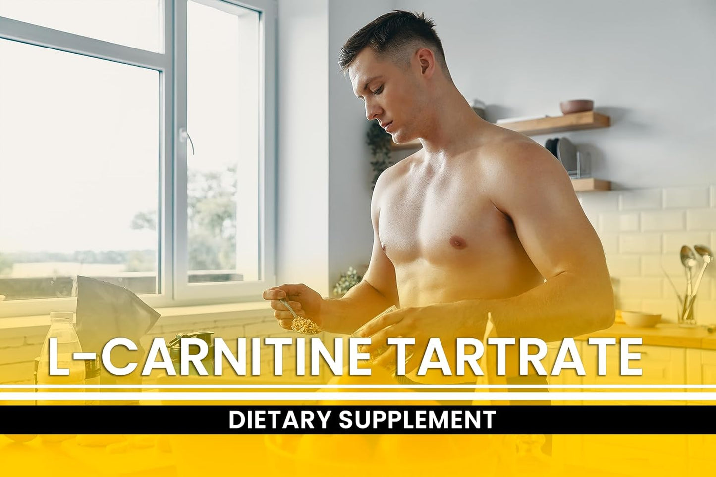 365 Capsules of Pure L-Carnitine Tartrate with Original Ingredients - No Magnesium or Rice Fillers - Lab Verified