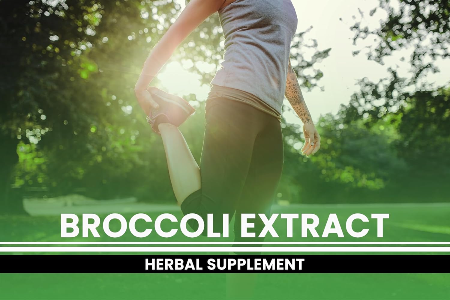 365 Pure Broccoli Extract Powder Capsules - No Fillers, No Stearates - Original Ingredients