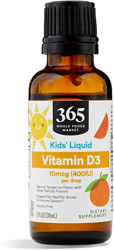 365 Whole Foods Market Tangerine Flavor Vitamin D-3 Liquid - 400IU, 1oz