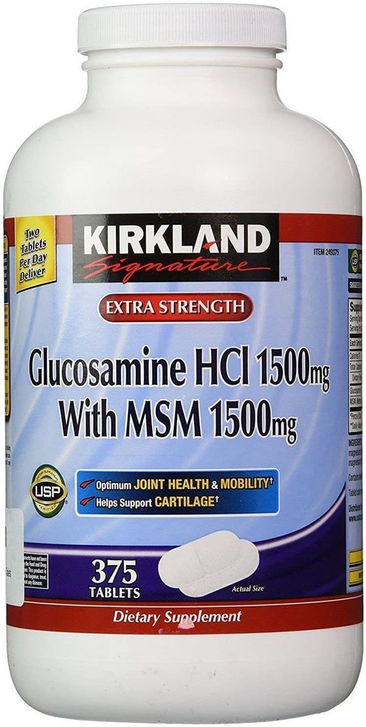 375 Tablet KIRKLAND Signature Glucosamine with MSM Supplement
