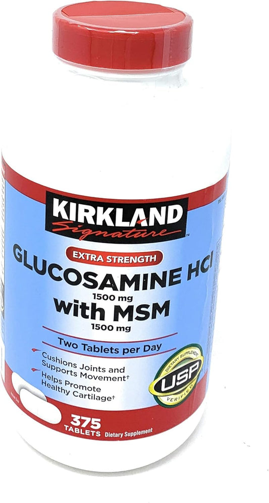375 Tablets of Kirkland Signature Glucosamine with MSM Formula