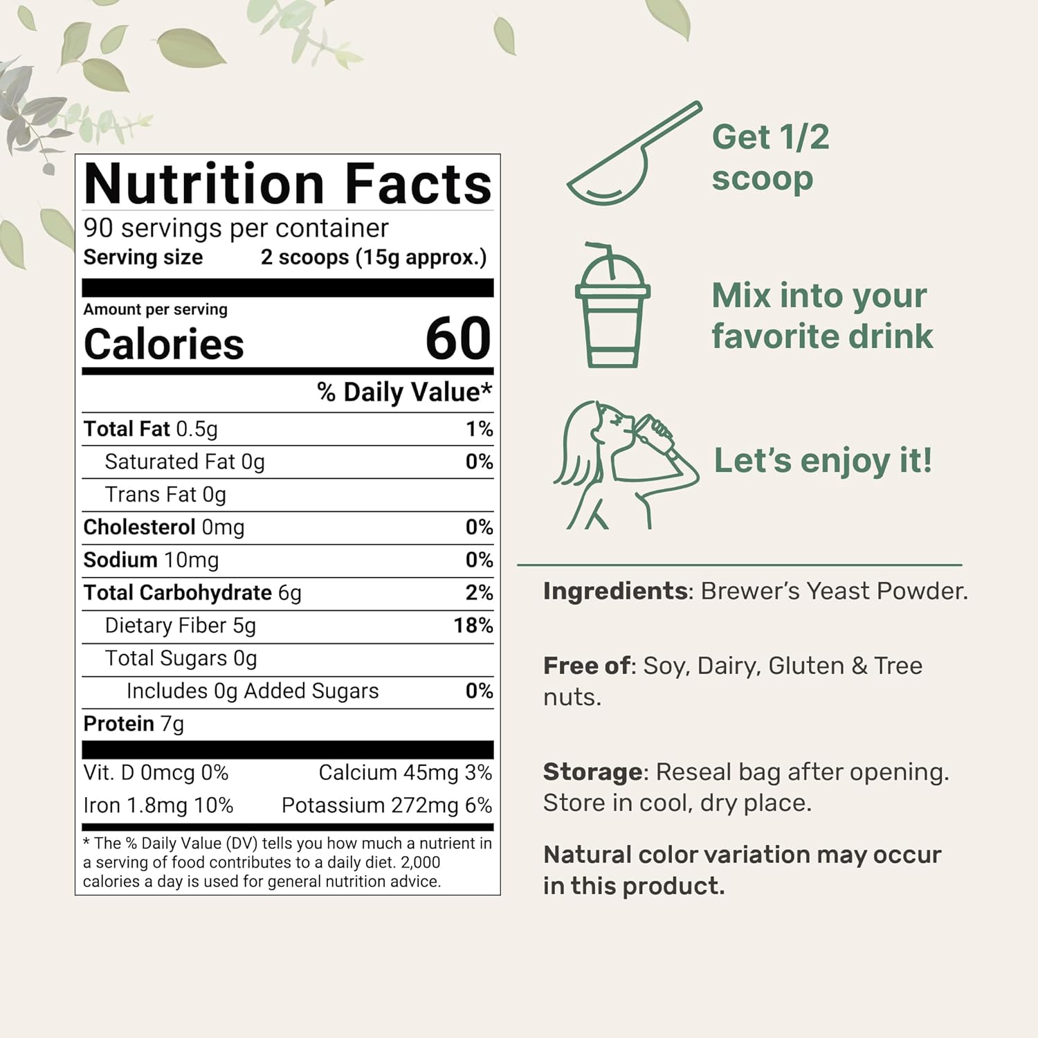 3lbs Micro Ingredients Brewers Yeast Powder for Breastfeeding Support - Non-GMO, Rich in Vitamin B Complex & Protein - 90 Servings, Ideal for Lactation Cookies & Tea - BoostGo Australia