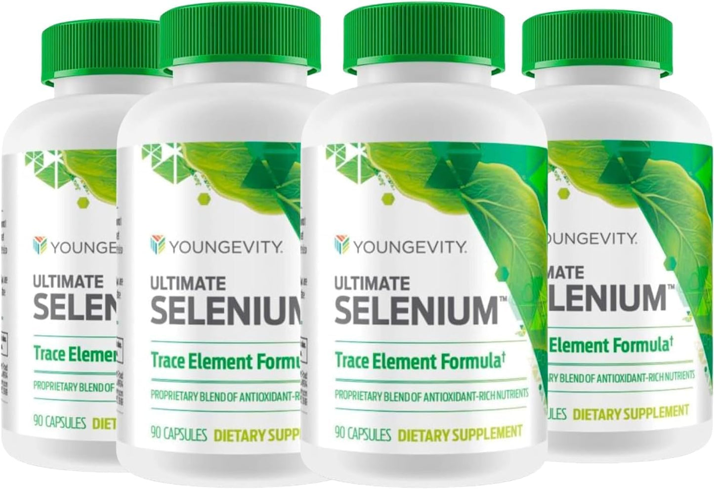 4 Bottles of Youngevity Ultimate Selenium 100 mcg with 90 Capsules for International Shipping