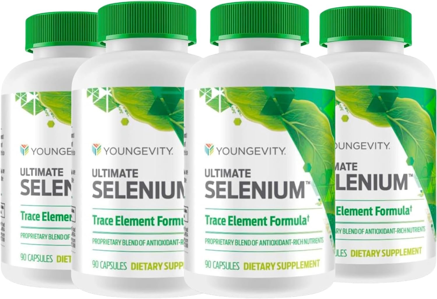 4 Bottles of Youngevity Ultimate Selenium 100 mcg with 90 Capsules for International Shipping