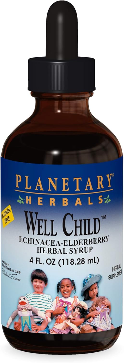 4 fl oz Planetary Herbals Echinacea-Elderberry Syrup - Immune Support Formula