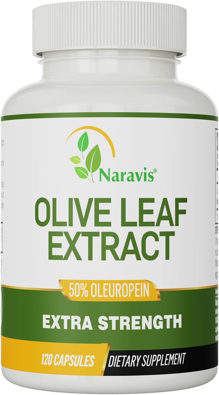 4-Month Supply Naravis Olive Leaf Extract - 50% Oleuropein - High Concentration