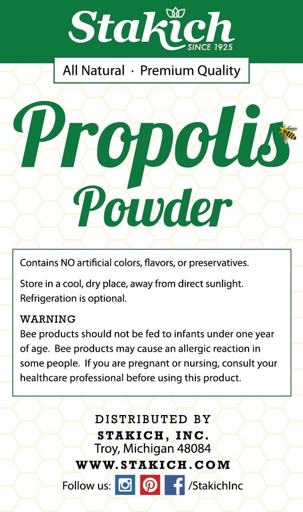 4 Ounce Stakich Bee Propolis Powder - 100% Natural and Pure
