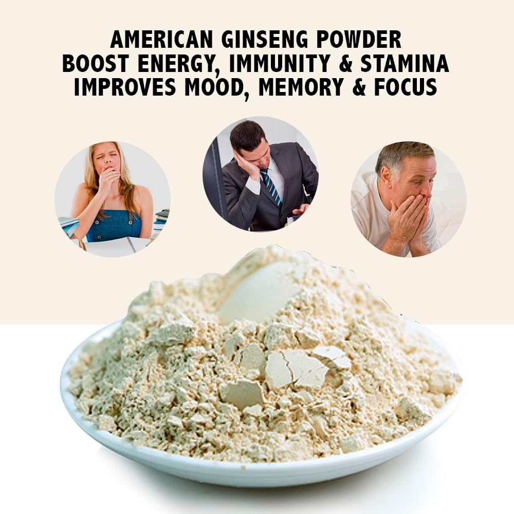 4 oz. Bag of Non-GMO Wisconsin Ginseng Powder for Soups, Teas, Coffee, Juices, Smoothies - Zen American Ginseng Extract - Gluten Free