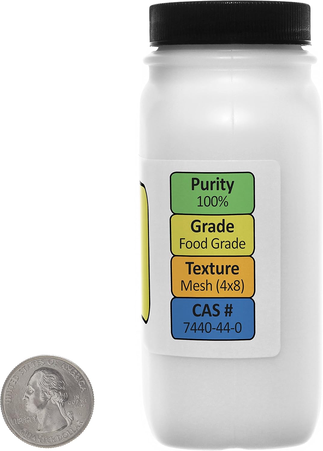 4 Oz Course Granules Activated Charcoal [C] 100% ACS Grade by Eisen-Golden Laboratories - USA Made