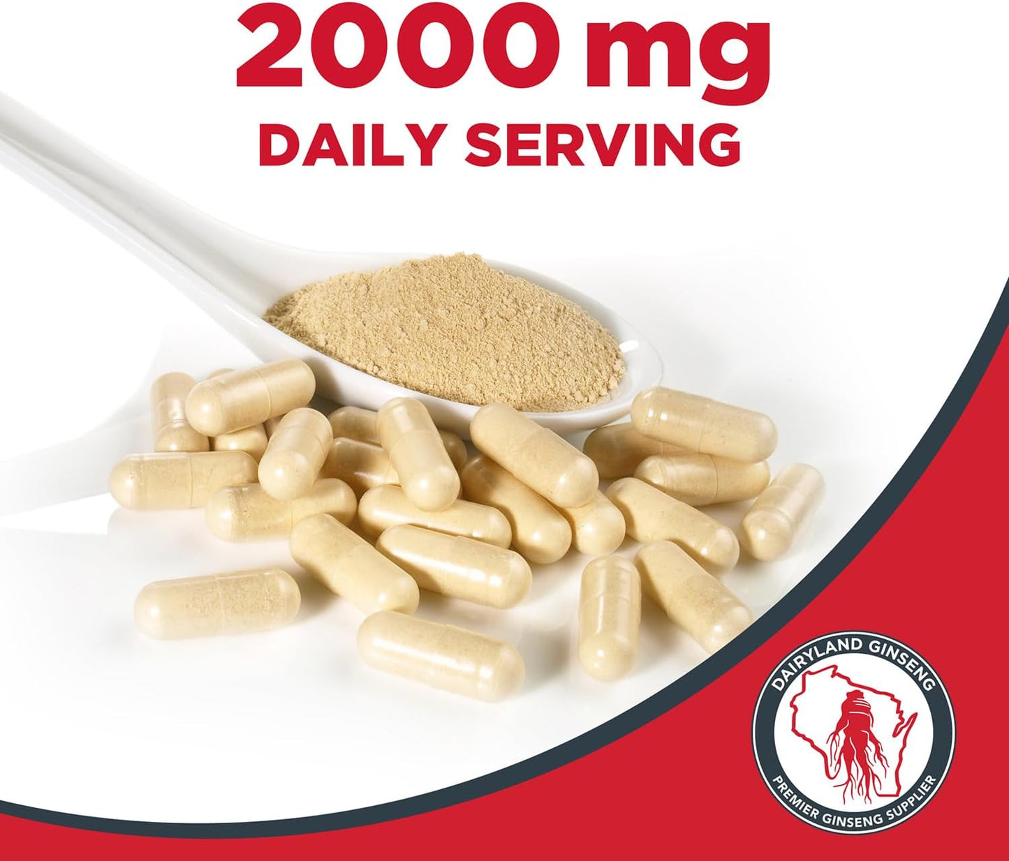 4 oz Dairyland Management LLC American Ginseng Powder and 75 ct Capsules - Wisconsin Ginseng from Farmer to Consumer