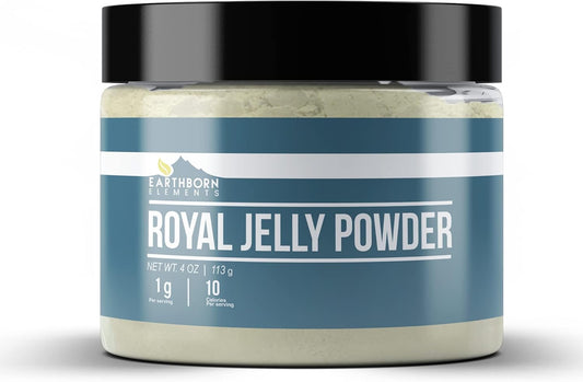 4 oz Earthborn Elements Royal Jelly Powder in Resealable Jar - Pure & Non GMO