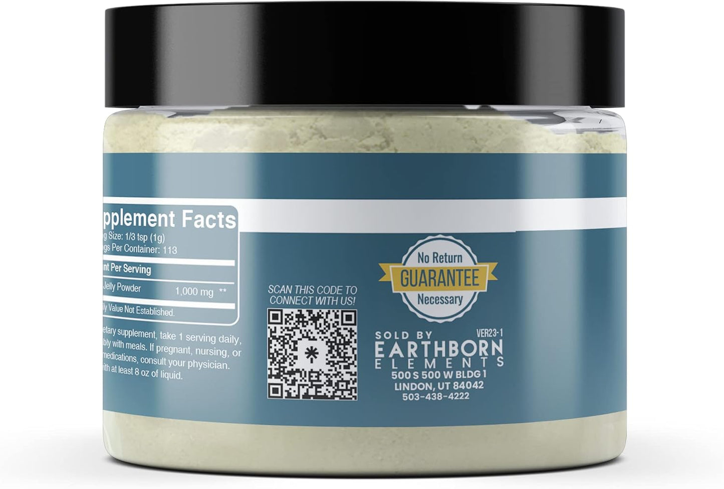 4 oz Earthborn Elements Royal Jelly Powder in Resealable Jar - Pure & Non GMO