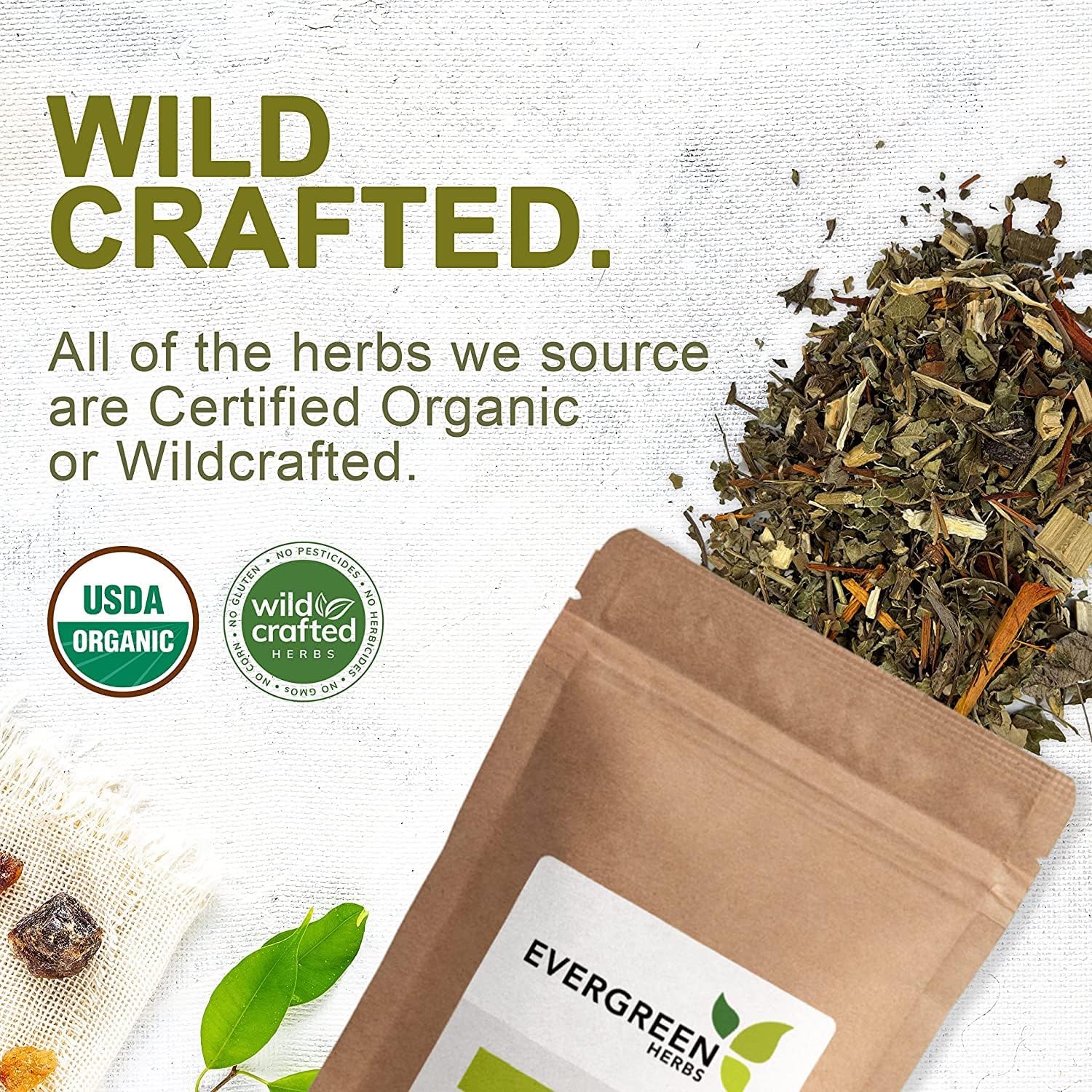 4 oz. Evergreen Herbs Calendula Flowers with Secure Tamper-Proof Seal for Ultimate Freshness