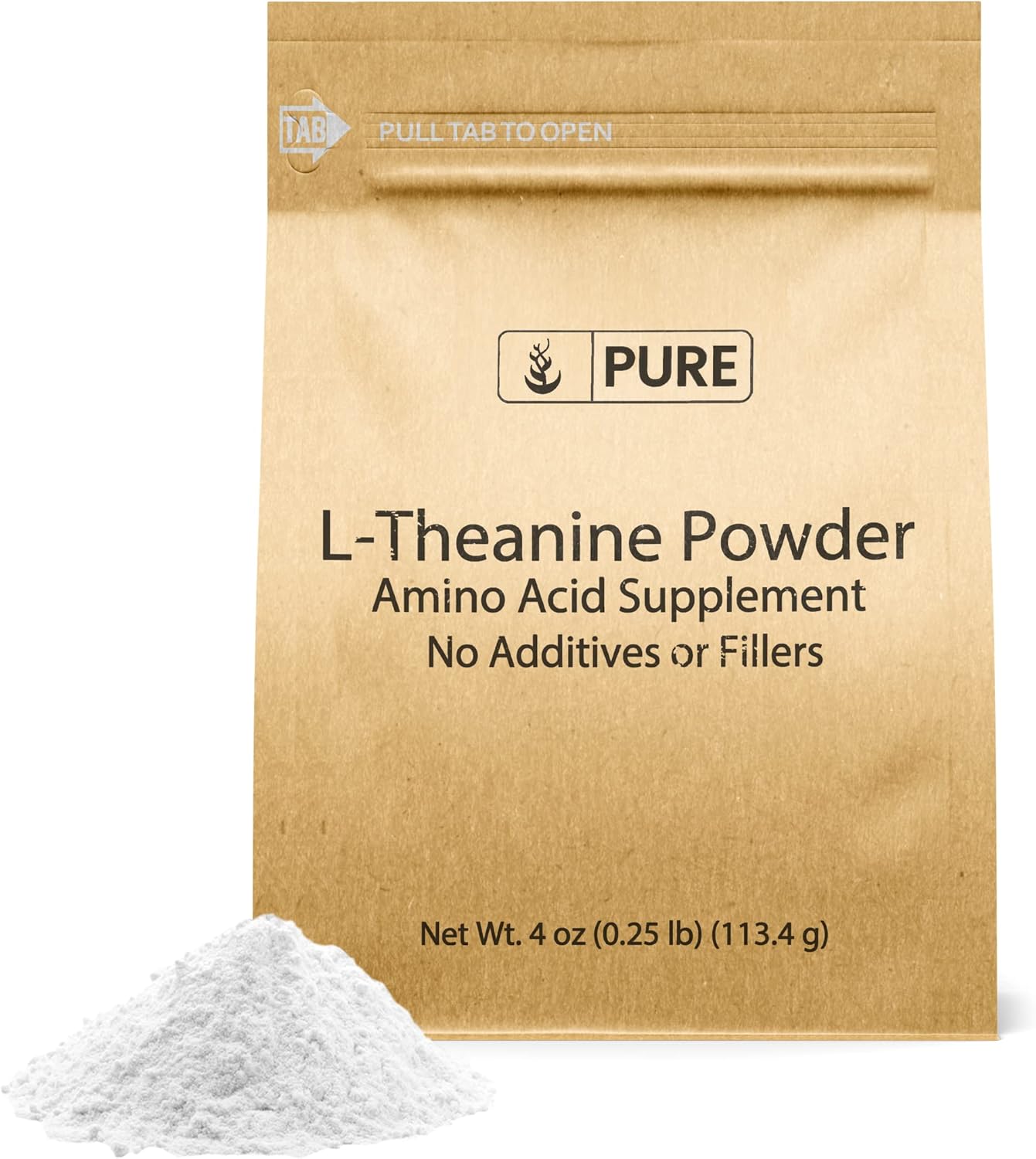 4 oz L-Theanine Amino Acid Supplement - Pure Original Ingredients, No Additives