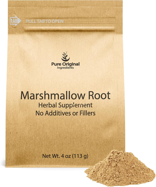 4 oz Marshmallow Root Extract Powder - Pure Original Ingredients Herbal Supplement