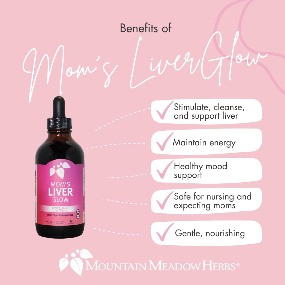 4 oz Mountain Meadow Herbs Mom's Liver Glow: Advanced Detox & Regenerator for Liver Health & Function - Supports a Happy Liver