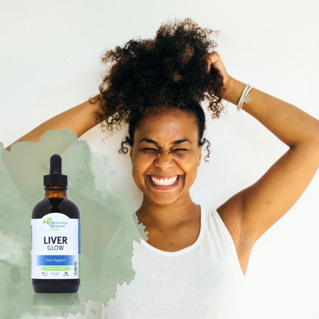 4 oz Mountain Meadow Liver Glow (Original Formula) - Advanced Liver Detoxifier and Regenerator for Optimal Liver Health and Function - Promotes a Healthy and Happy Liver
