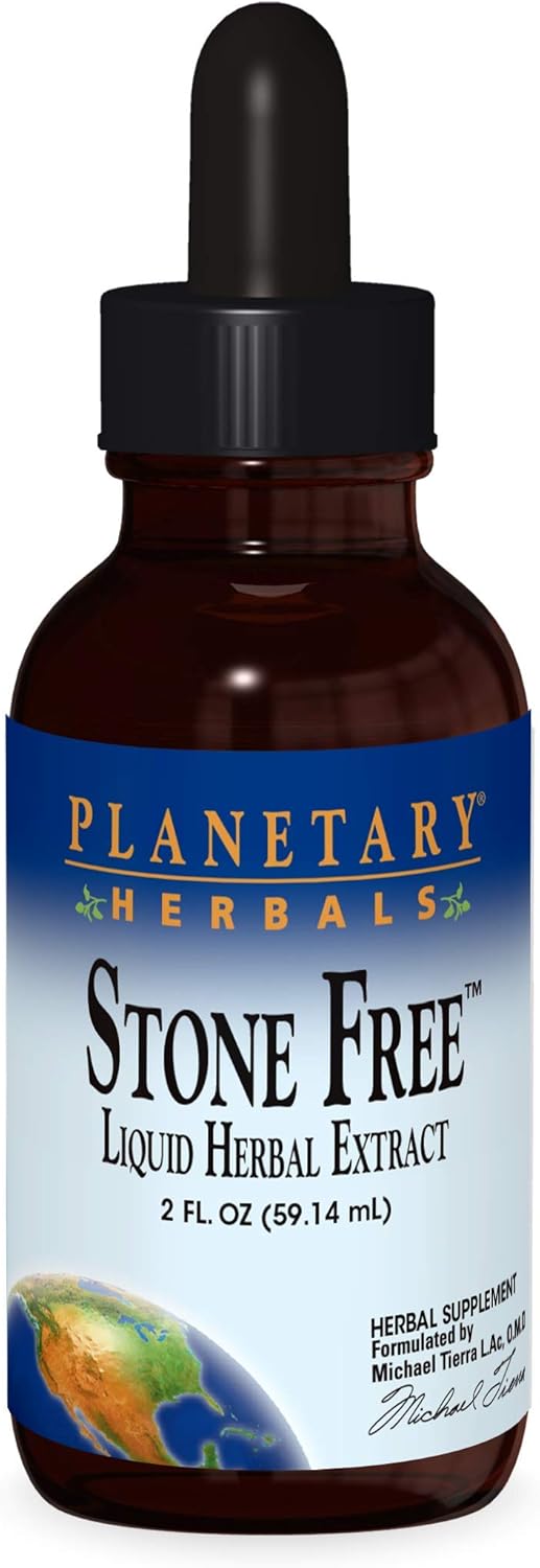 4 oz Planetary Herbals Stone Free Liquid Extract Supplement for Kidney and Gallbladder Support