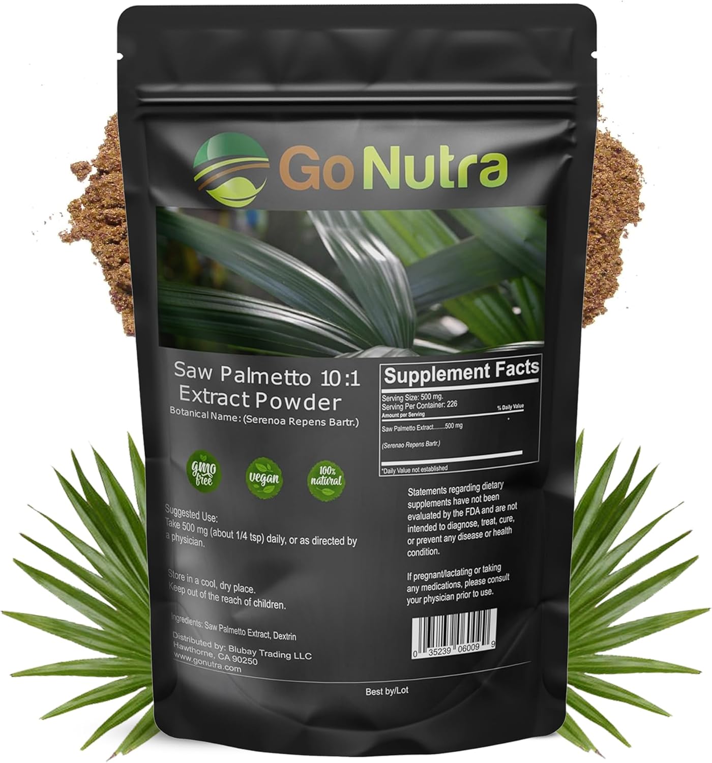 4 oz Saw Palmetto Extract Powder - Potent 10:1 Strength Supplement