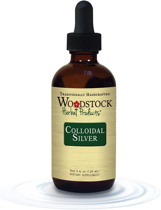 4 OZ Woodstock Herbal Products Colloidal Silver - Natural Immune Support