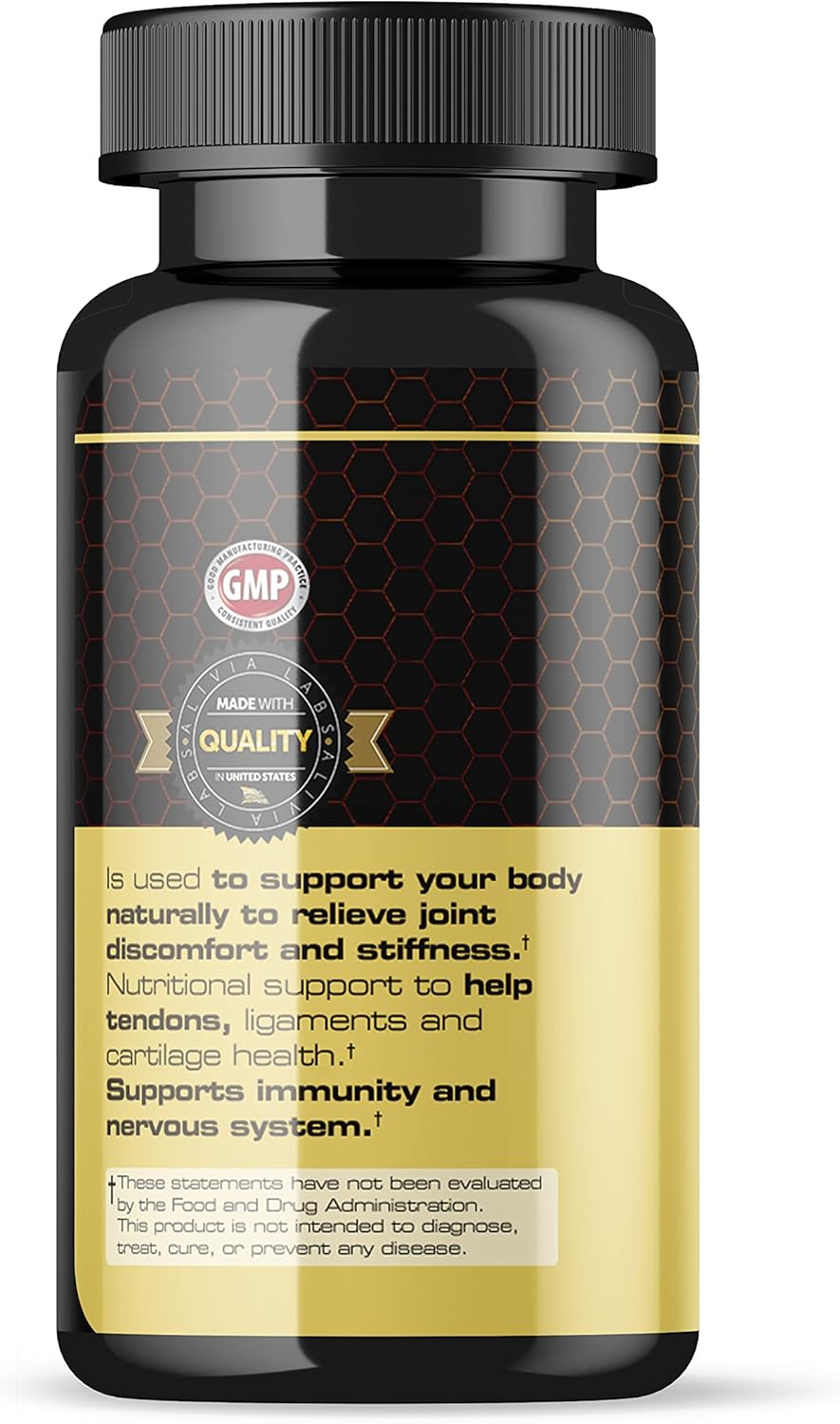 4 Pack of BEE MIRACLE PLUS Glucosamine and Apitoxin Supplement for Joint and Muscle Support with 60 Capsules