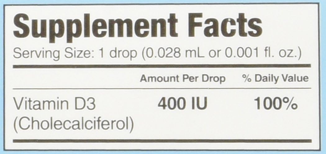 4 Pack of Ddrops Baby 400 IU Vitamin D3 90 Drops 0.08 fl oz