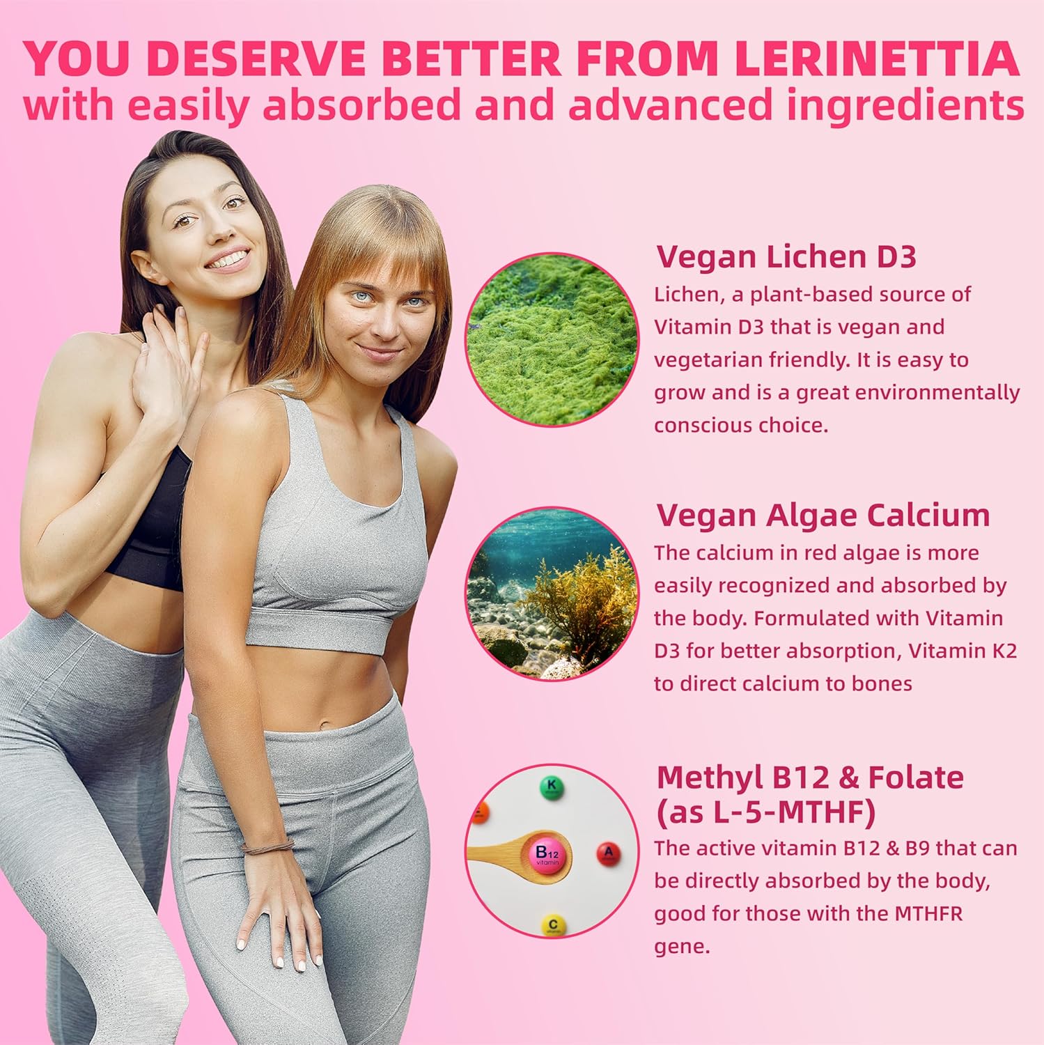 40+ Women's Multivitamin Gummies with Omega-3, B-Complex, and Vitamin D3 - Vegan, Sugar-Free, 120 Count