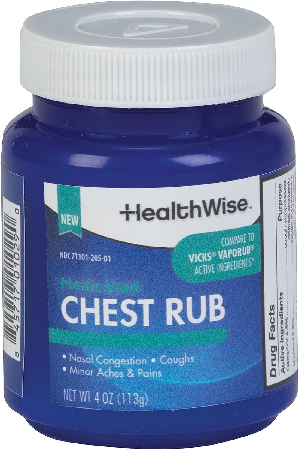 400 Count 21st Century Calcium 600mg Tablets with HealthWise 4oz Medicated Chest Rub Cough Suppressant