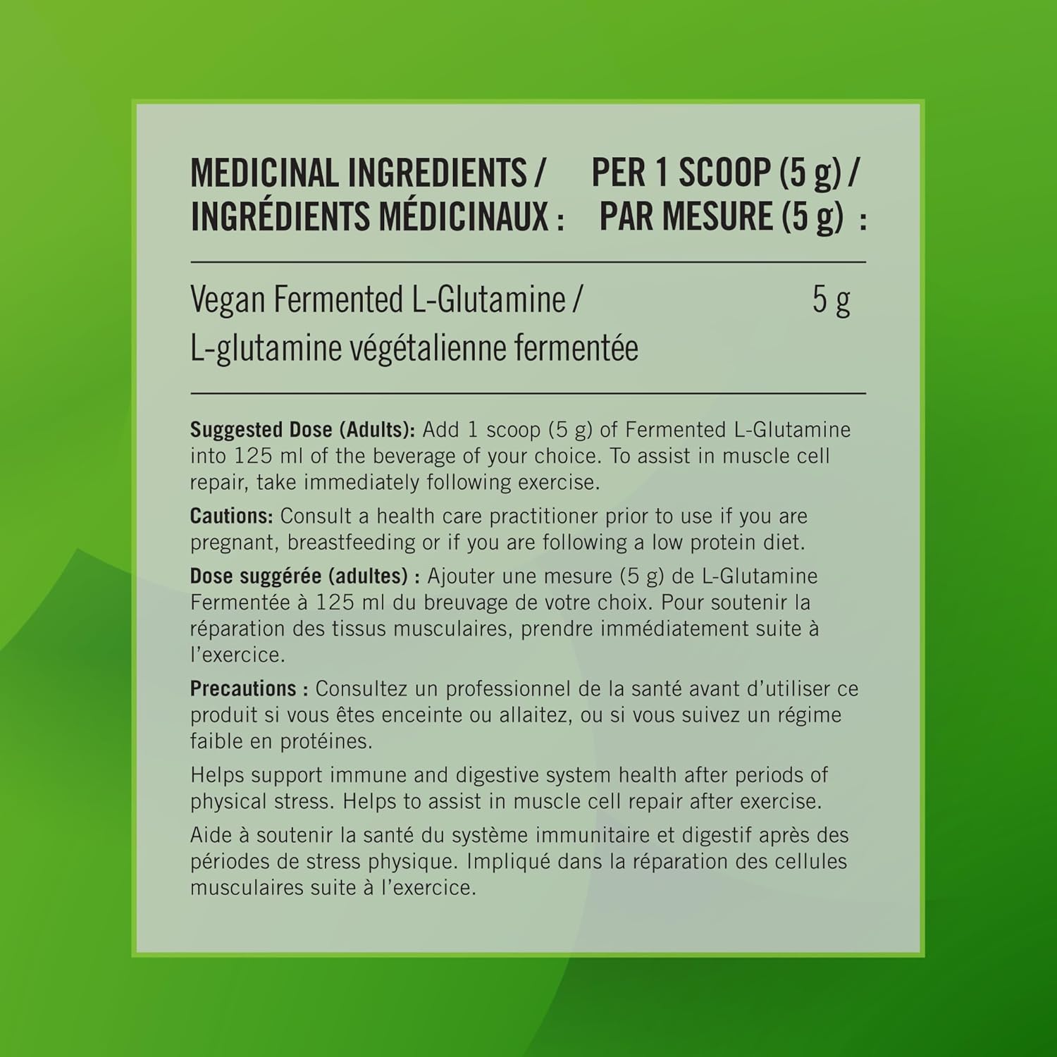 400 GR IRONVEGAN Fermented L-Glutamine Supplement for Muscle Recovery