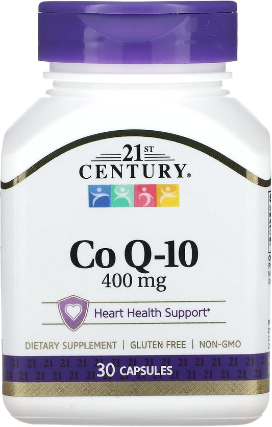 400 mg Co Q10 Veg Capsules for Heart Health Support, 30 Count