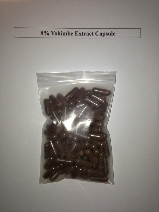 400 mg Yohimbe Bark Extract Capsules - High Potency 8% Yohimbine - 1000 Count - Aphrodine Supplement