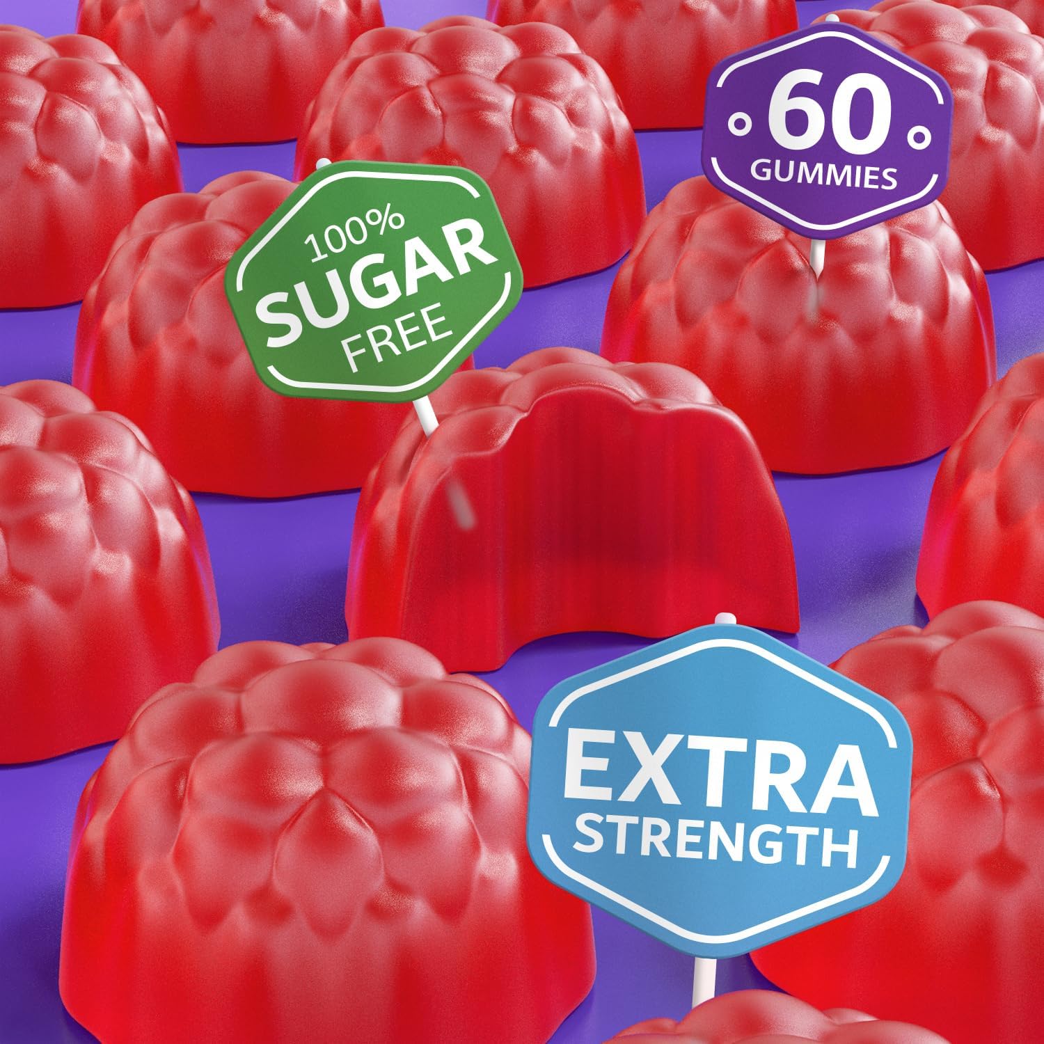 400mg Beilancy Magnesium Glycinate Gummies for Body Support and Relaxation - Raspberry Flavored with Blackcurrant Oil for Adults - Non GMO and Gluten Free - 60 Day Supply