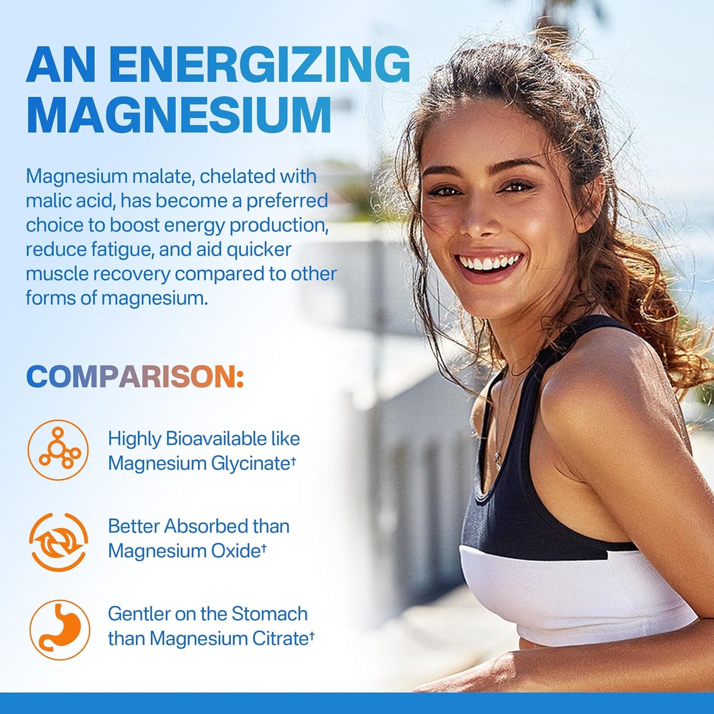 400mg Magnesium Malate Gummies with CoQ10, L-Theanine, and Vitamin D3 for Energy, Muscle, Calm & Relaxation Support - Sugar-Free Supplement with B6, B12, and Folate 5-MTHF - 1 Pack