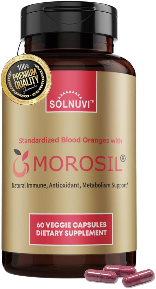 400mg Morosil Clinically Tested C3G Supplement for Metabolism & Antioxidant Support - 60 Veggie Capsules - Non-GMO, Gluten-Free, Vegan