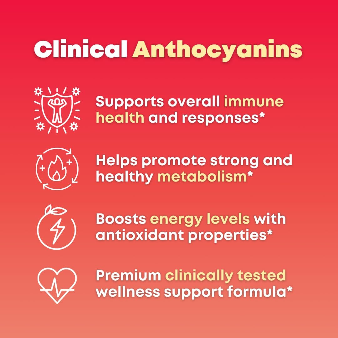 400mg Morosil Clinically Tested C3G Supplement for Metabolism & Antioxidant Support - 60 Veggie Capsules - Non-GMO, Gluten-Free, Vegan