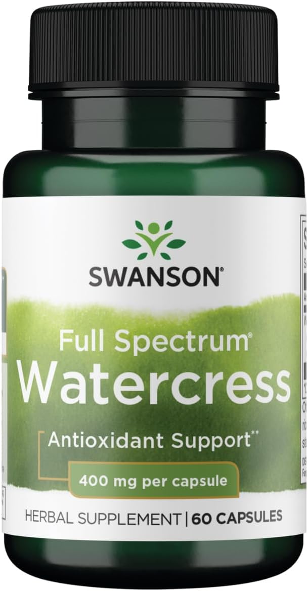 400mg Watercress Capsules - Swanson Full Spectrum (60 Count)