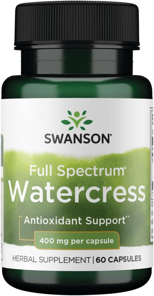 400mg Watercress Capsules - Swanson Full Spectrum (60 Count)