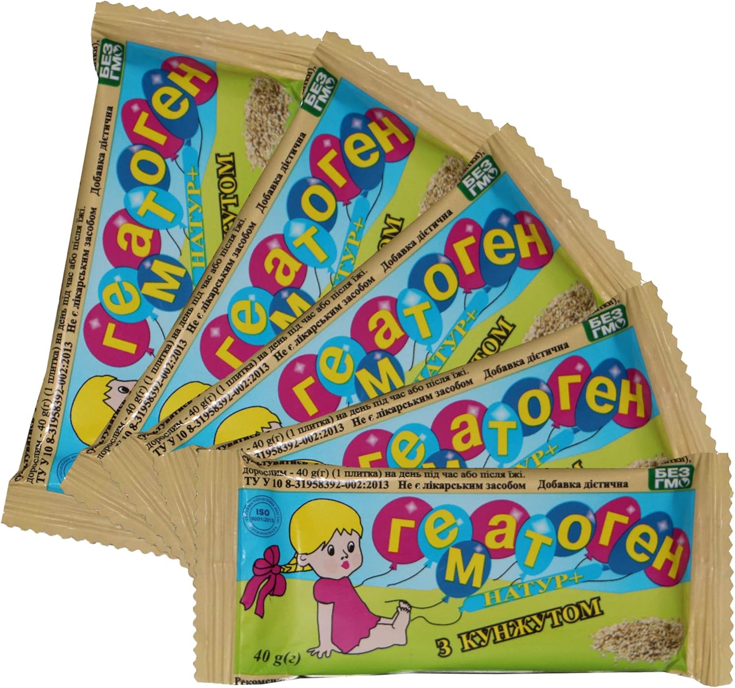 40g Hematogen Bars with Sesame - Pack of 5