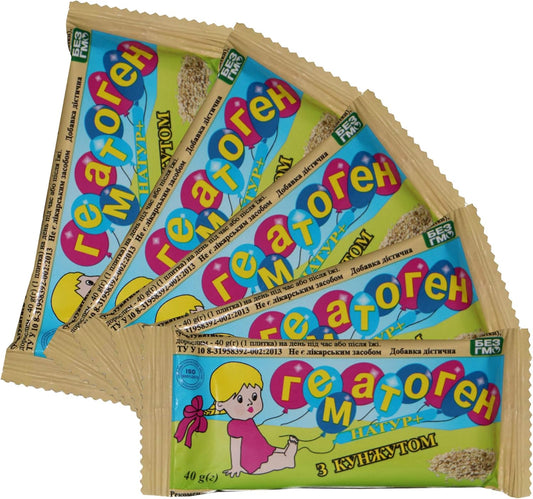 40g Hematogen Bars with Sesame - Pack of 5